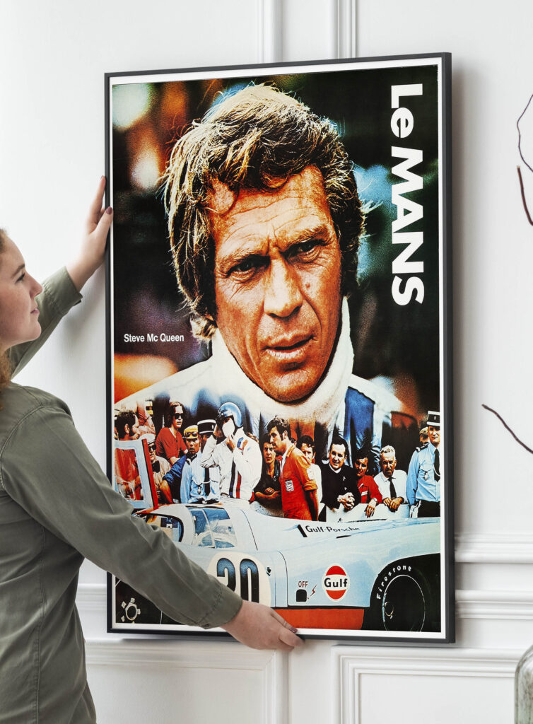 Rev Up Your Walls with Vintage Cool: Steve McQueen's Le Mans Movie Poster Print 1971