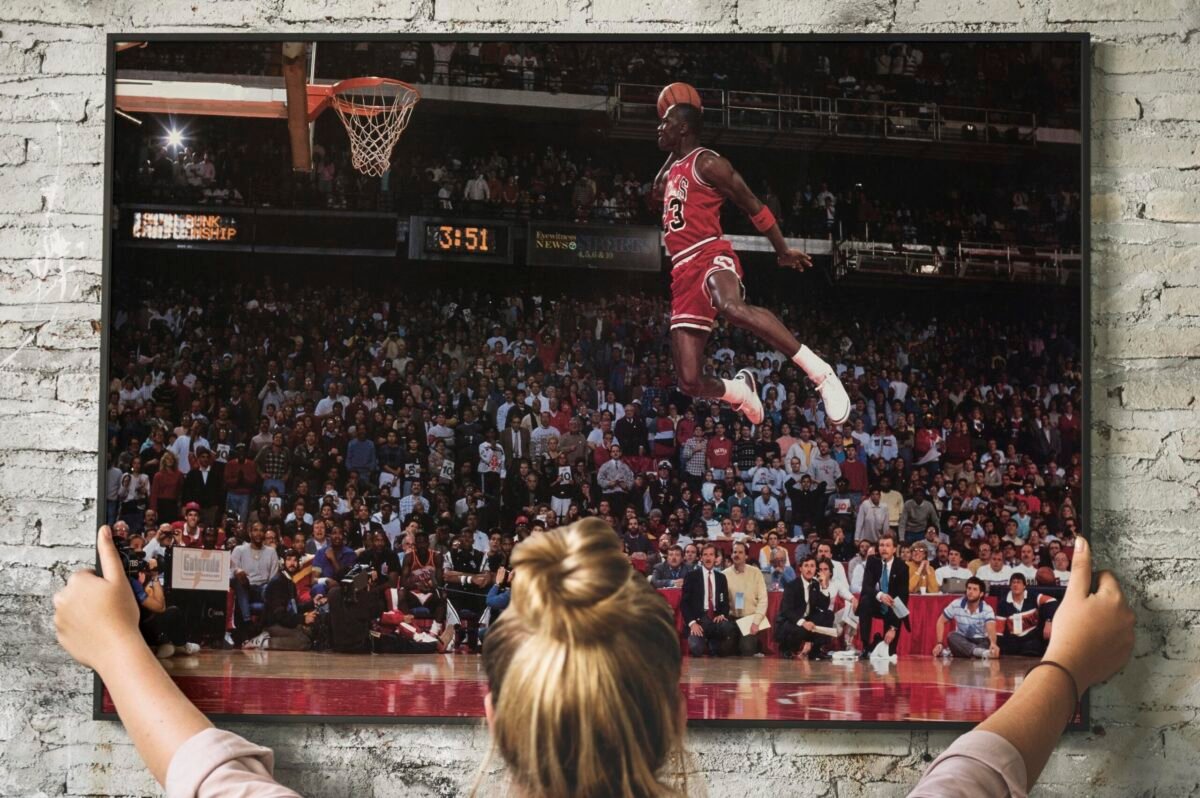 Michael Jordan Slam Dunk Contest Original Nike Poster Store