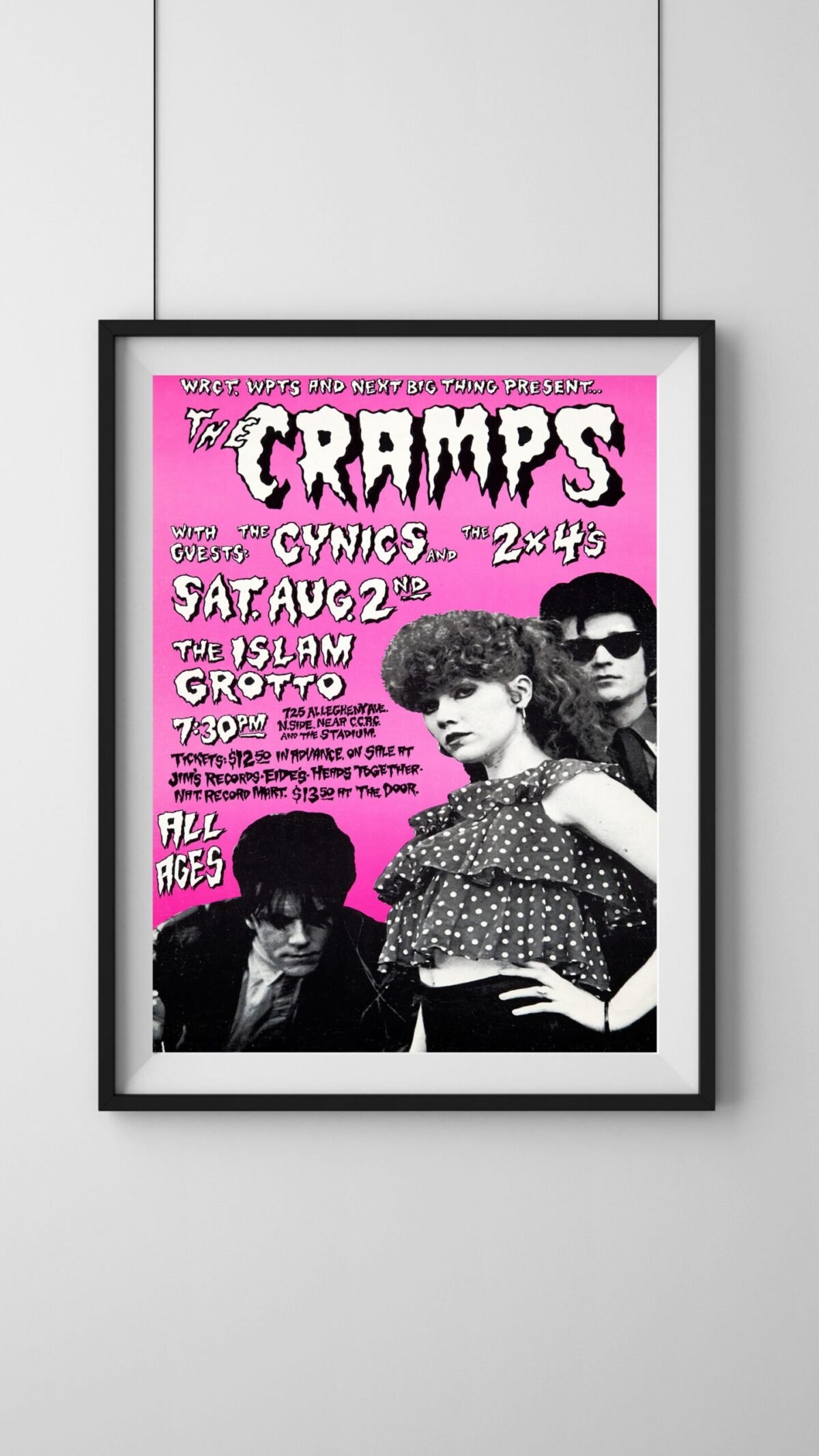 1980s The Cramps Punk Concert Poster – pulpposter.com