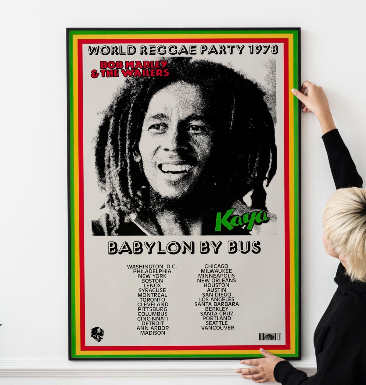 Bob Marley 1978 World Reggae Promotional Tour Poster – pulpposter.com