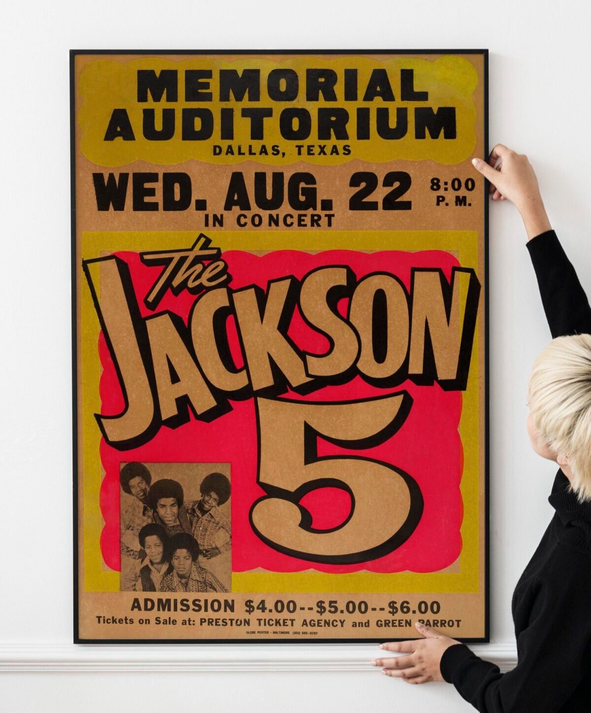 1970s vintage poster USA製 Vintage Jackson 5 1970s Concert Poster, Vintage Motown Poster