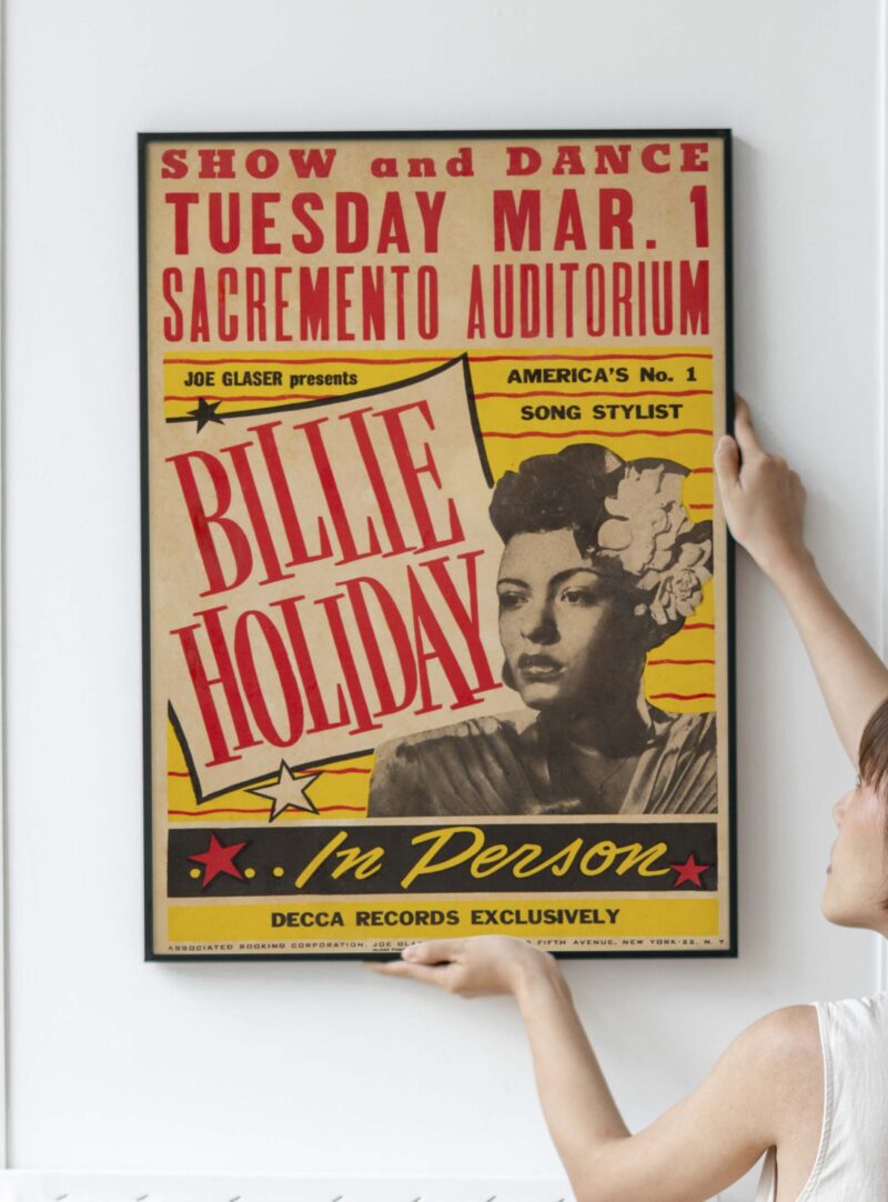 Billie Holiday Concert poster