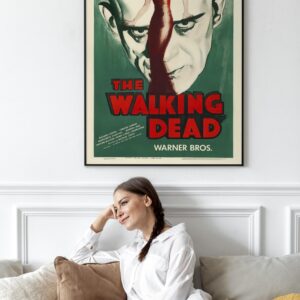 The Walking Dead classic Boris Karloff Warner Bros 1936 Poster Print