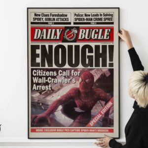 Daily Bugle Spidey ENOUGH Newspaper Prop from Spider-Man 2002