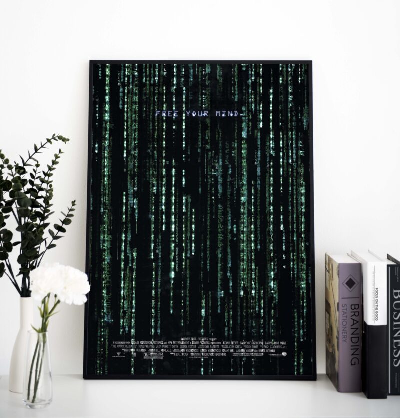 The Matrix Reloaded, Free Your Mind - Alternative Type 2 Movie Poster Print