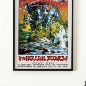 The Rolling Stones 1973 Honolulu, Hawaii Concert Poster