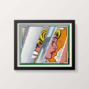 Roy Lichtenstein Poster Print Reflections on Girl, The Reflections series, 1990