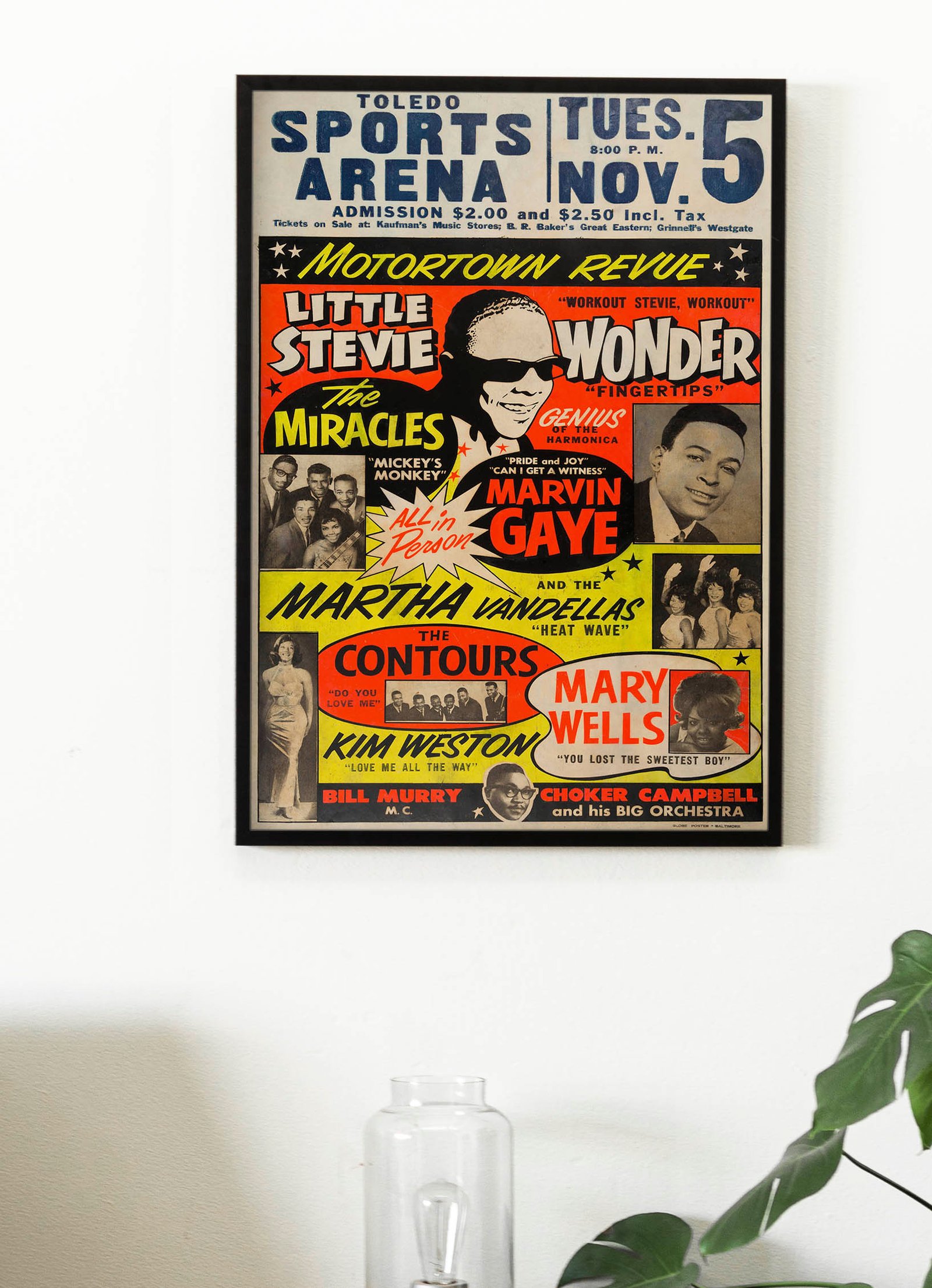 Stevie Wonder Marvin Gaye Sports Arena 1963 Concert Poster Print Stevie Wonder Marvin Gaye Sports Arena 1963 Concert Poster Print