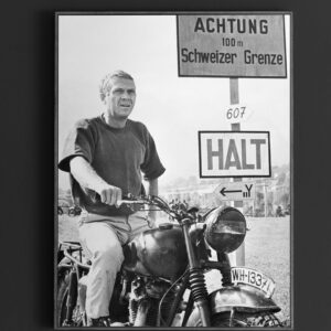 Steve McQueen Great Escape Iconic Movie Photo Print