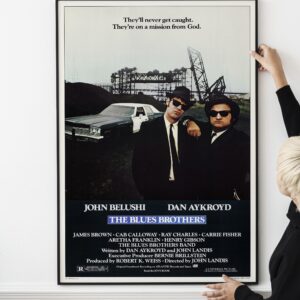 The Blues Brothers 1980. Prop Movie Poster Print