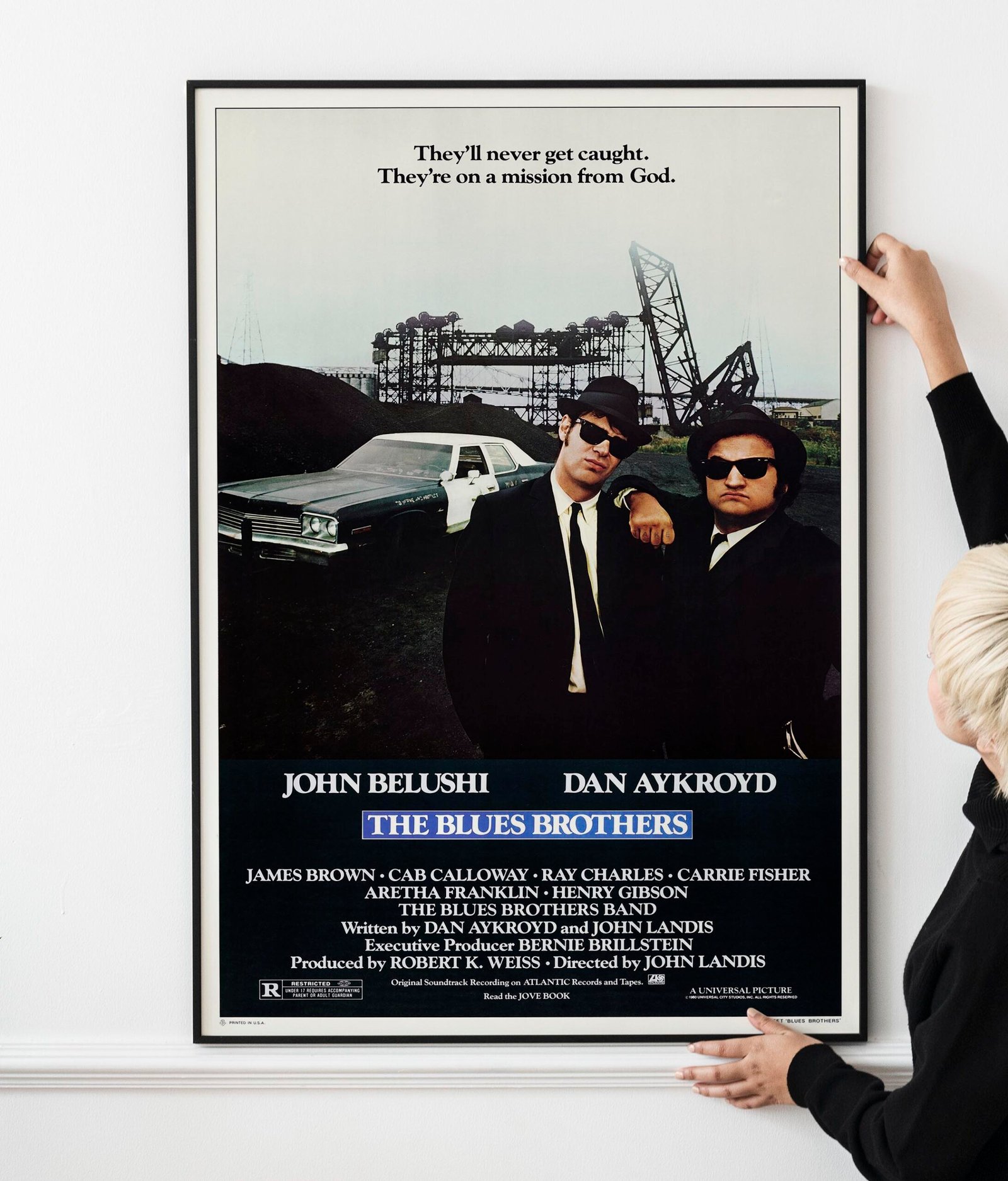 The Blues Brothers 1980. Prop Movie Poster Print The Blues Brothers 1980. Prop Movie Poster Print