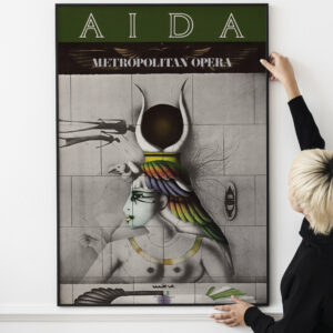 poster for the 1978 New York Metropolitan Opera production of Aida