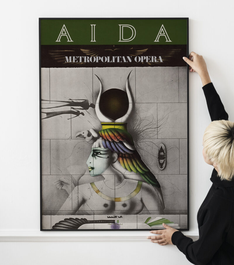 poster for the 1978 New York Metropolitan Opera production of Aida