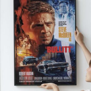 Steve McQueen Bullitt 1968 - Custom Special Poster Print