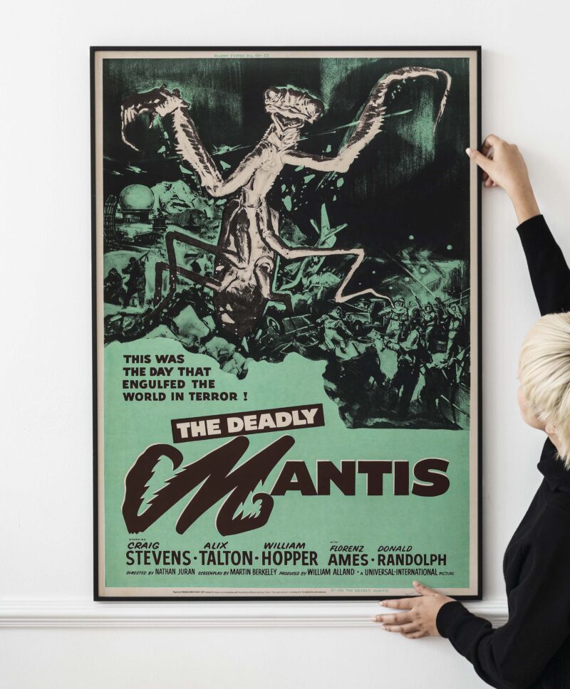 The Deadly Mantis 1957 Classic Vintage Horror Movie Poster Print