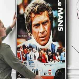 Rev Up Your Walls with Vintage Cool: Steve McQueen's Le Mans Movie Poster Print 1971