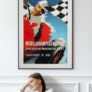 1955 Dutch Grant Prix Poster.