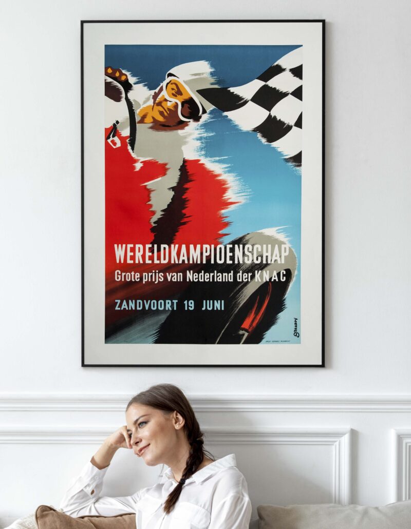 1955 Dutch Grant Prix Poster.