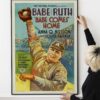 Babe Ruth Babe Comes Home Movie Poster Print, First National, 1927