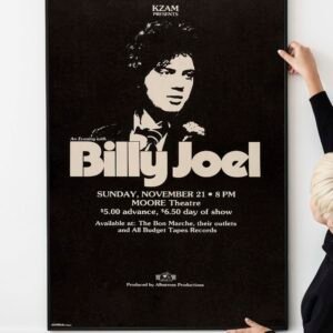 Billy Joel 1976 Seattle, Concert Poster