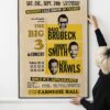 Dave Brubeck, Lou Rawls, Jimmy Smith 1966 Carnegie Hall, NYC Concert Poster.