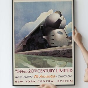 New York Rail Travel Poster