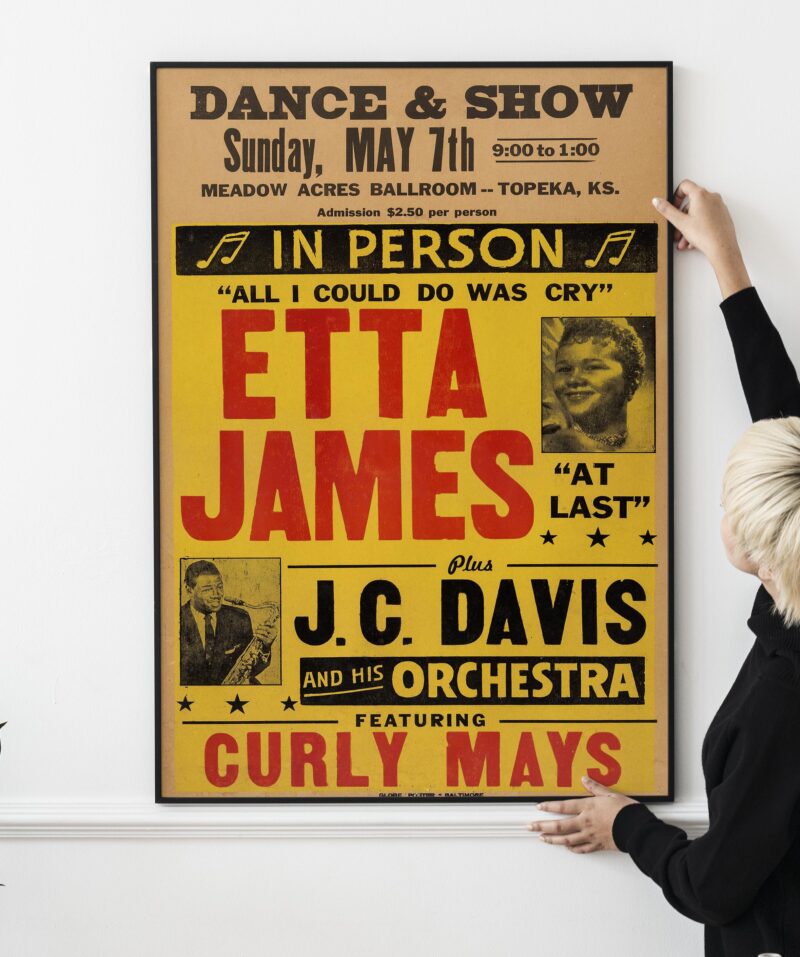 Etta James Meadow Acres Ballroom Concert Poster (1961)