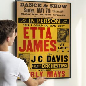 Etta James Meadow Acres Ballroom Concert Poster (1961)