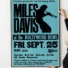 Miles Davis Hollywood Bowl Concert Poster 1981