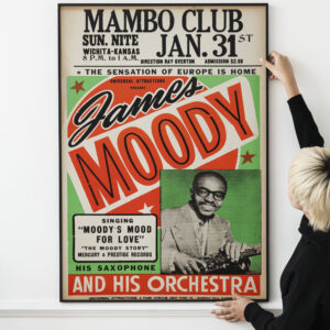 Bebop Jazz - James Moody Concert Poster (1960