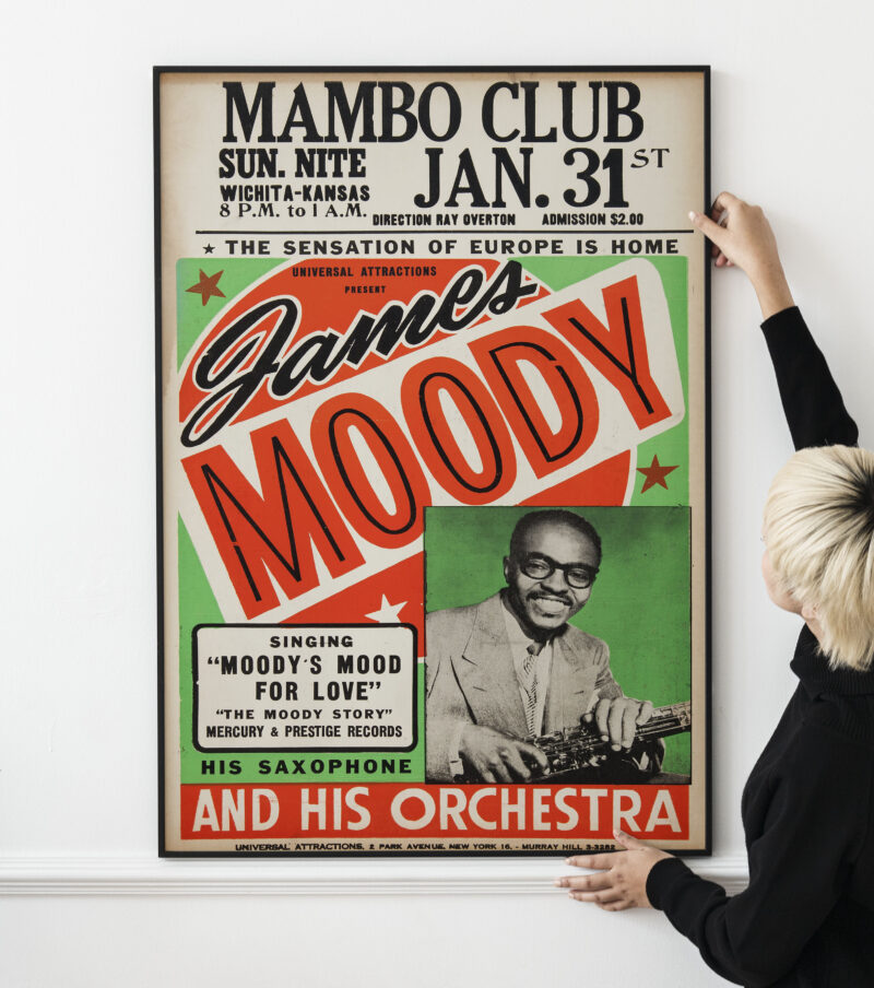 Bebop Jazz - James Moody Concert Poster (1960