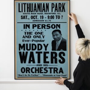 Muddy Waters 1957 Concert Poster