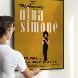 Nina Simone Philadelphia Town Hall Concert Poster (1963).