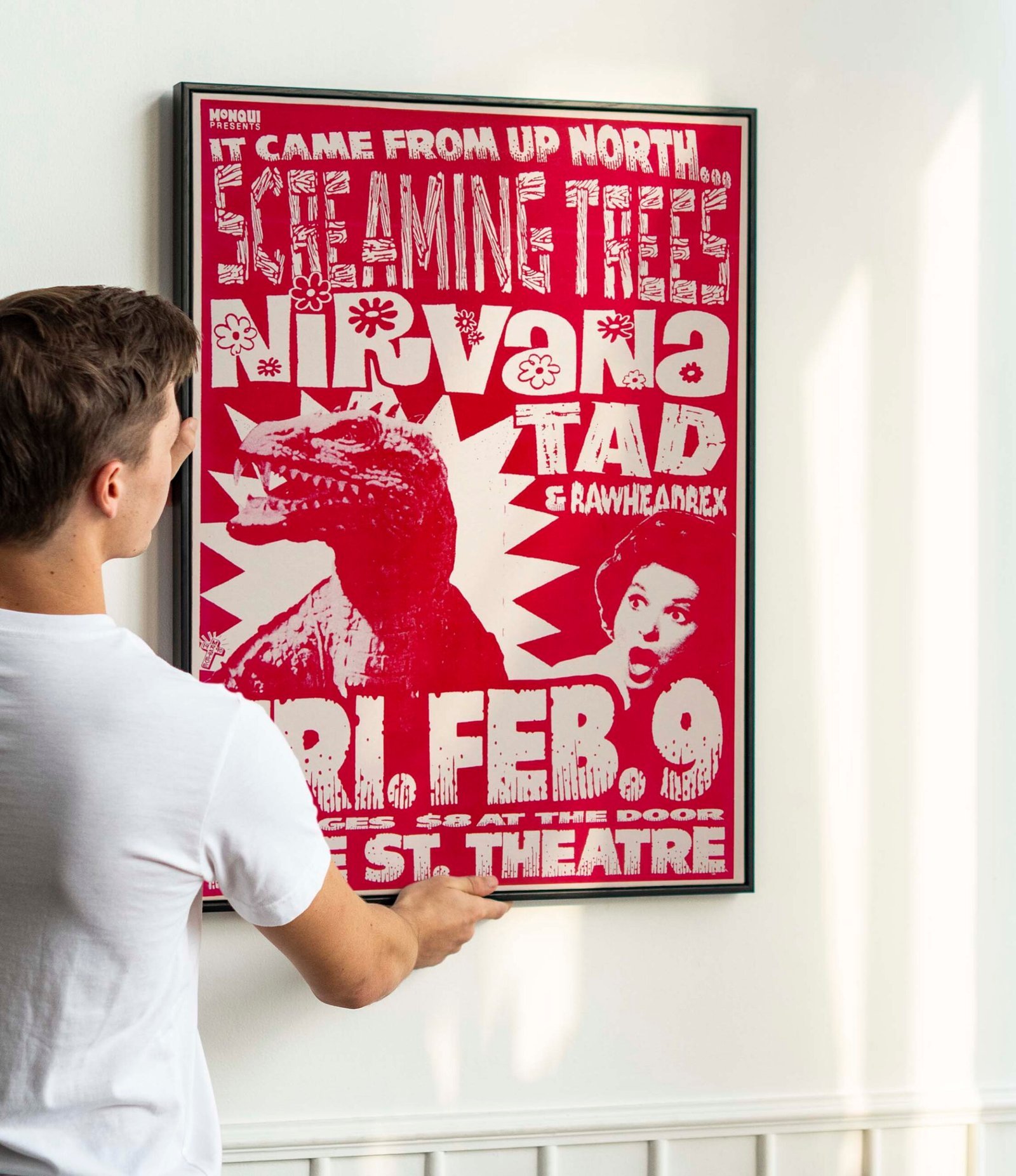 Nirvana / Screaming Trees / Tad 1990 Portland Concert Poster Nirvana / Screaming Trees / Tad 1990 Portland Concert Poster