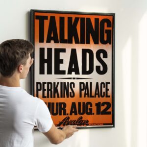 Talking Heads Perkins Palace Concert Poster (1982)