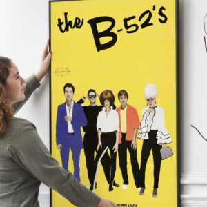 The B-52's Self-Titled Debut LP Promo Poster.