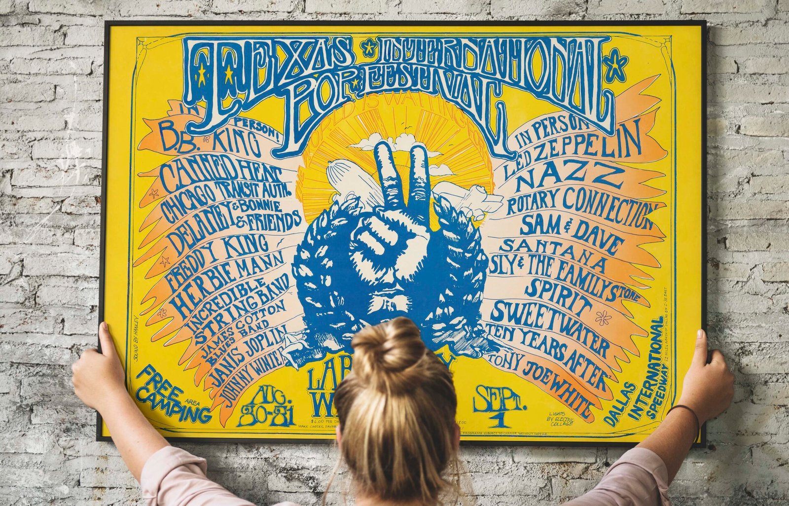 Texas International Pop Festival Poster 1969 Texas International Pop Festival Poster 1969