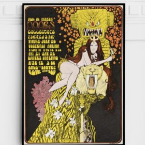 The Doors 1967 Vancouver, Canada Dante's Inferno Concert Poster.