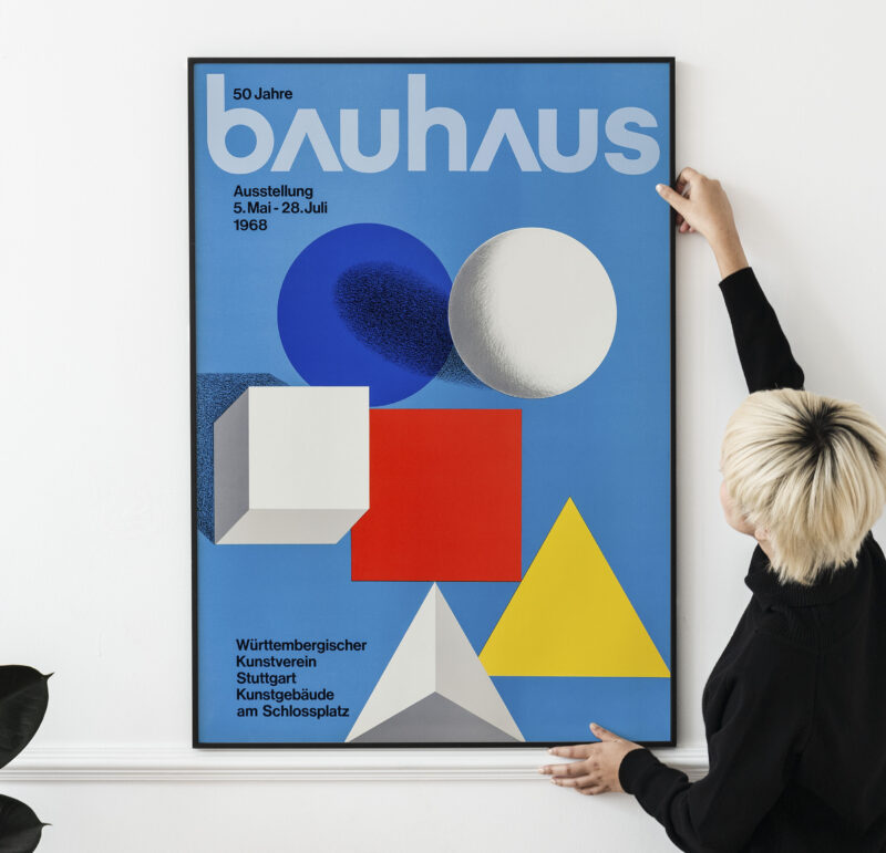 50 Years of Bauhaus Exhibition Poster 1968