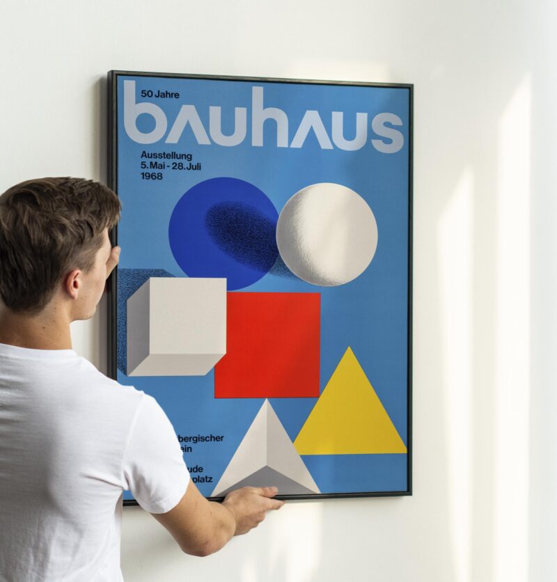 50 Years of Bauhaus Exhibition Poster 1968