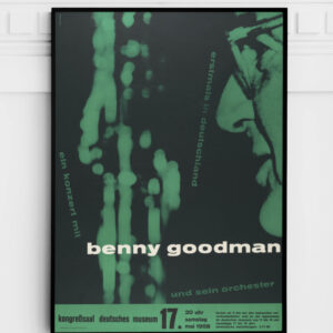 Benny Goodman 1958 Munich Concert Poster