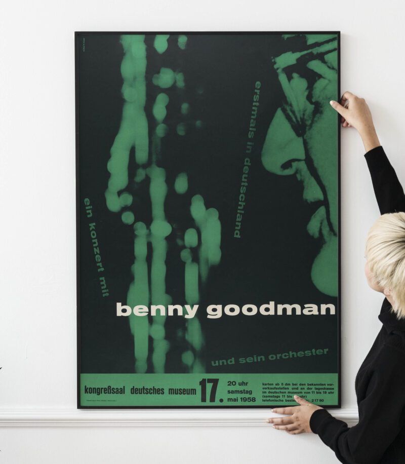 Benny Goodman 1958 Munich Concert Poster