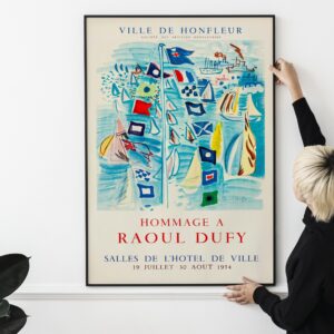 Hommage a Raoul Dufy (1954). French Exhibition Poster