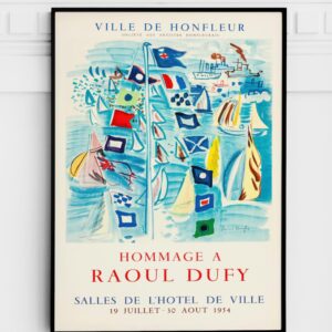 Hommage a Raoul Dufy (1954). French Exhibition Poster