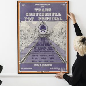 Trans Continental Pop Festival Original Concert Poster 1970