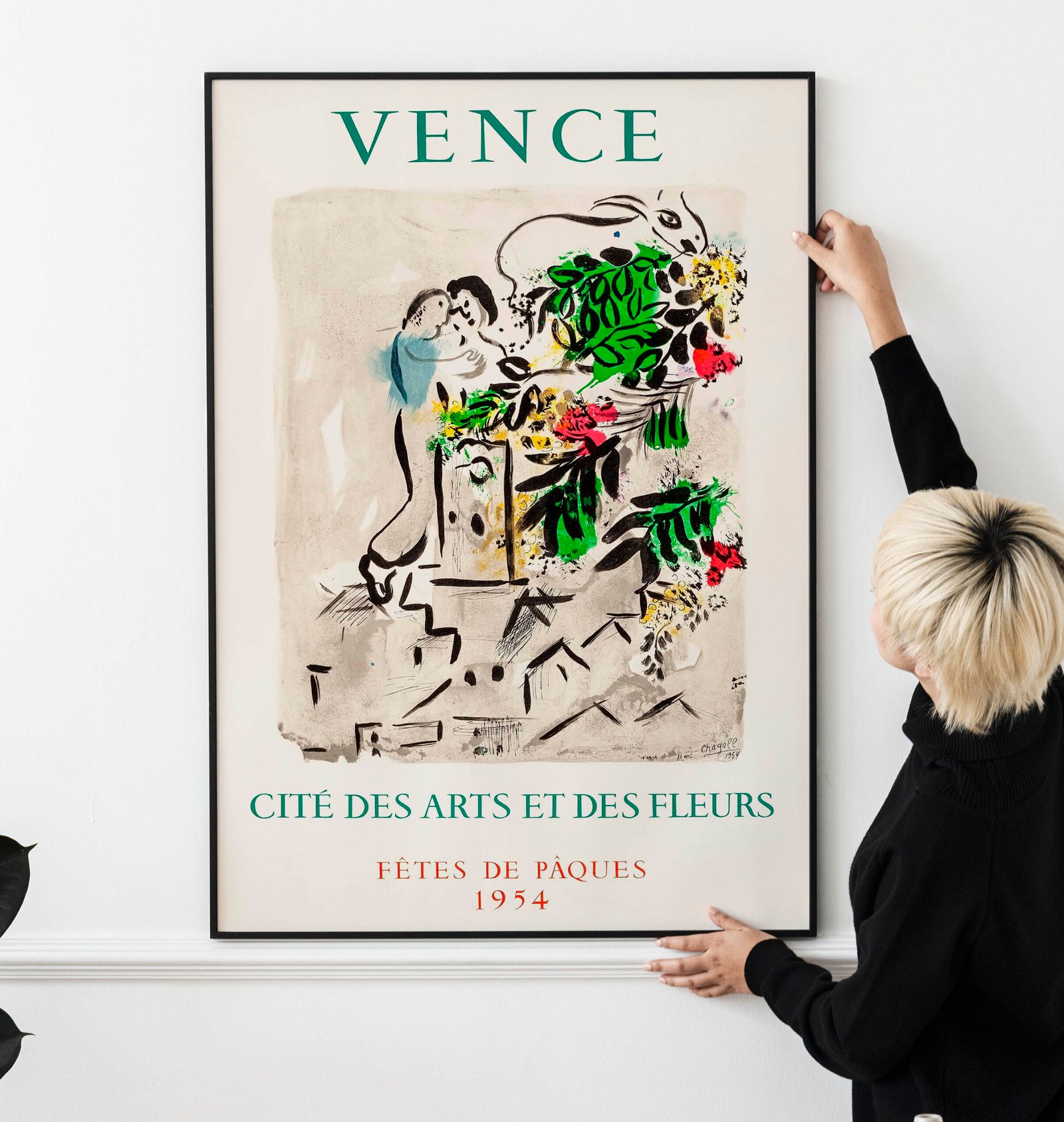 Vence Festival (1954). Exhibition Poster Marc Chagall Artwork. Vence Festival (1954). Exhibition Poster Marc Chagall Artwork.