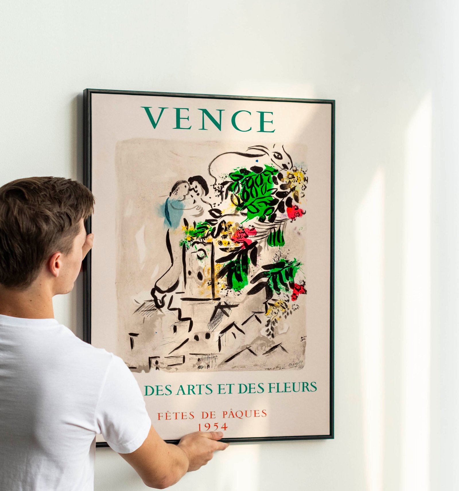 Vence Festival (1954). Exhibition Poster Marc Chagall Artwork. Vence Festival (1954). Exhibition Poster Marc Chagall Artwork.