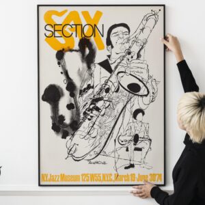 Sax Section (N.Y. Jazz Museum, 1974). Museum Exhibition Poster