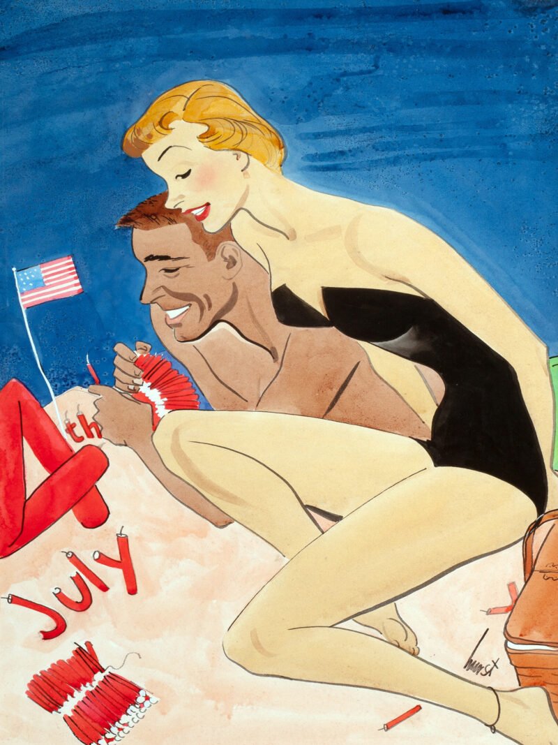 mid-century 4th of July Poster