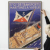 Société Générale de Transport Maritimes 1930s French Travel Poster